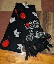Hot Topic IT Black Scarf 80" Pennywise Losers Club Horror Movie Stephen King NWT