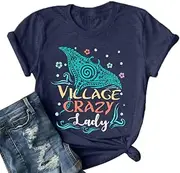 [JINTING] Magic Princess Tshirt Women Ocean Princess Shirts Village Crazy Shirt Summer Beach Vacation Tee