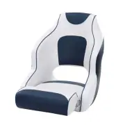 Seamanship Captain Bucket Boat Seats Flip Up Bolster Swivel 15Cm Padding Blue fa
