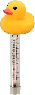 Floating Pool Thermometer | Duck Pool Temperature Gauge | with Thin Rope Spa Thermometer for Shatterproof Aquarium Water Thermometer Lippsy