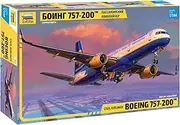 Zvezda 7032 1:144 Boeing 757-200 Model, Plastic Kit for Assembly, Detailed Replica, Unvarnished