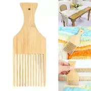 12 Tooth Wooden Weaving Loom Comb Fabric Making Handcraft Needlework Handweaving