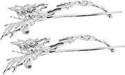 [NOLITOY] Sturdy Alloy Bobby Pins Decorative Hair Sticks Hair Pin Clips for Women's Bun Hairstyles