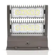 80W Rotatable LED Wall Pack Light - 10,800LM 5000K Adjustable Heads, Outdoor ...