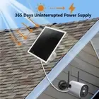 10W Solar Panel for Security Camera Wall Mount USB C Micro Charger Outdoor