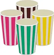 Packware Waxed PE Lining Cups - Disposable Multipurpose Milkshake Cups High-quality Paper, Durable & Leak-proof - Suitable for Juice Iced Coffee Bubble Tea Slush & More - 100 Pack (16oz)