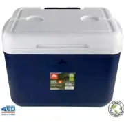 Ozark Trail 30 QT Rolling Hard Side Cooler, 42-Can Capacity Wheel System