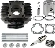 50cc Engine Cylinder Kit PW50 Piston Rings Gasket Repair Set for Y-M-H PW 50 PW50 QT 50 QT50 Dirt Bike Kids Bike Motorcycle accessories