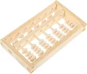 Milisten Wooden Mini Abacus for Math Learning Tool First Birthday Photo Booth Prop Montessori Education Aid Small Arithmetic Counting for Boys