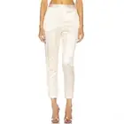 NEW SAINT LAURENT REVOLVE SILK BLEND CROPPED PANTS FR 34, US 2