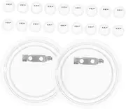 HOMSFOU 20pcs Acrylic Badge Making Kit DIY Unfinished Blank Buttons for Custom Artwork for Craft Projects and Souvenirs for Students and Creative Activities