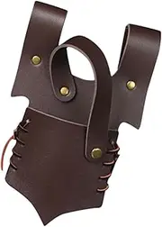 TOGEVAL Medieval Leather Sword Frog for Cosplay Durable and Lightweight Sword Holder Accessory for and Stage Performances Deep
