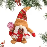 Gnome Christmas Decorations | Small Faceless Doll Cute Lollipop Gnome,Stuffed Gnomes Decorations, Gnome Stuffed Animal, Gnomes Plush Doll for Indoor, Desktop, Shelf