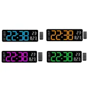 Digital Clock Temperature Display with Remote Control Portable Electronic