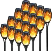 KYEKIO Solar Lights for Outside, 16Pack Flame Torch 16Pack, Orange
