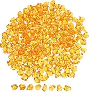 TEHAUX 220pcs Fake Ice Rocks Acrylic Ice Cubes Plastic Crystals Fake Crushed Ice Rocks Acrylic for Vase Fillers Wedding Birthday Party Supplies