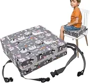 Xatteua Dining Table Booster Seat, Heightening Cushion Adjustable Washable Table Booster Seat, Thick Seat Cushion, Comfortable Dining Chair Pad, for Baby Toddler Kids