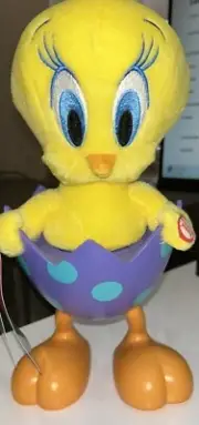 Hallmark Easter Tip n’ Fall Tweety Bird With Sound and Motion Plush Looney Tunes