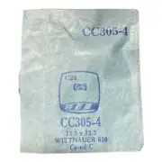 Germanow-Simon Mach (GS) CC305-4 Watch Crystal 13.3x13.3 NOS Part Wittnauer