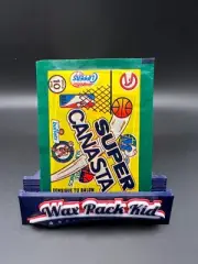 1986 Super Canasta NBA Sealed Pack w/ Jordan Card Showing on Top Rookie RC MJ
