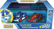 Carrera 15813023 P&S Hedgehog-Sonic vs. Shadow Twin Pack Wind-up Vehicle