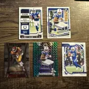 Michael Pittman Jr 2022-23 Mosaic/Select/Donruss/Absolute/Contenders 5-Card Lot