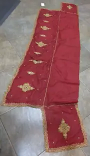 Neiman Marcus Christmas fireplace Mantel Cloth 3 94 silk Sudha Pennathur ? New
