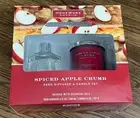 NEW HOMEWORX by Harry Slatkin SPICED APPLE CRUMB Reed Diffuser & Candle Set