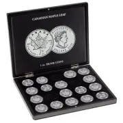 VOLTERRA Presentation Case for 20 Maple Leaf 1 oz silver coins in capsules