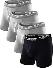 [ROSTITCH] Men's Boxer Briefs, Soft and Breathable Cotton men‘s underwear’with ComfortFlex Waistband, mens underwear S-3Xl