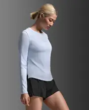 Aero Long Sleeve, 2XU, S, Halogen/Halogen Reflective, Female