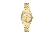 Fossil Scarlette Three-Hand Date Gold-Tone Stainless Steel Watch ES5338 - Gold