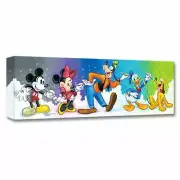 Friends by Design 8Hx24W Tim Rogerson Disney Mickey Goofy Treasures on Canvas