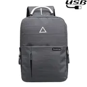 YASCIQ B-10719 USB Charging Camera Bag Backpack for DSLR Camera Lens Tripod Grey