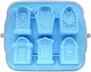 Tombstone Ice Cube Mold | Halloween Tombstone Silicone Mould RIP Gravestone Ice Cube Trays - Silicone Ice Cube Tray Kitchen Baking Supplies for Chocolate Candy