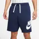 NIKE 短褲 男款 運動褲 ASMNK CLUB ALUMNI HBR FT SHORT 藍 DX0503-410