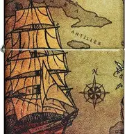 Zippo Old Nautical White Matte 540 Color Windproof Lighter
