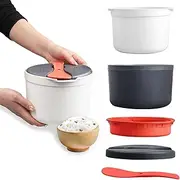 [Gachiwar] Microwave Rice Cooker, 2L Microwave Steamer with Filter Microwave Pasta Cooker Suitable for Microwave Cooking Home Office Use