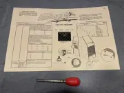ATARI Asteroids Cabaret ☄️ Back Door Sheet New Atari Part ST-155 1st printing