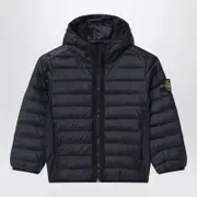 [Stone Island] Navy blue hooded jacket 6 Y Blue