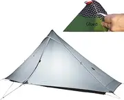 3FULGEAR Lanshan 1 Pro Ultralight 1 Person Tent, 3/4 Seasons, 20D Double-Sided Silicone-Coated Nylon, Waterproof, Lightweight for Hiking, Camping