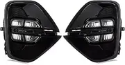 Quad LED Fog Lights Kit Compatible With Kia Sportage Bezel 2019-2021 Trim Switch Wires Fog Light Assembly Plug And Play
