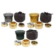 Spirit Burner with Pouch Accessories Alcohol Gasifier for Camping Furnace