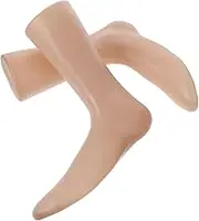 LAPYAPPE 2pcs Female Foot Model Sock Display Stand Realistic Mannequin Holder for Shoes Display Prop for Various Shoe Styles for Retail and Home Decor