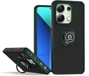 Compatible with Tecno Camon 30 4G (Not 5G) Case,Compatible with Tecno Camon 30 4G (Not 5G) CL6 Built-in Bracket Car Magnetic Shockproof and Anti-Drop Phone Case Cover Green