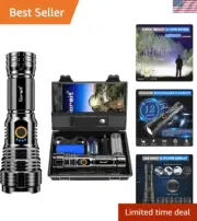 Impact Resistant LED Flashlight with 12-Hour Runtime - Adjustable Light Modes