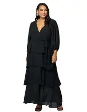 [Pink Dusk] Temptress Maxi Dress in Black