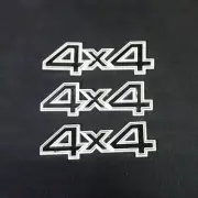 3x Matte 4x4 Black Silver Metal Decal Sticker Badge Emblem Racing Turbo Coupe 3D (for: MG)