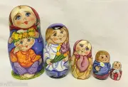 Russian Matryoshka Russian Wooden Nesting Dolls - 5 pieces #8
