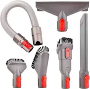[hygieia] Accessory Tool Kit with Extension Hose for Dyson V7 V8 V10 V11 V12 & V15 Vacuum Cleaners, Attachment Kit for Dyson Car Cleaning Kit with Brushes (6 in 1 kit)